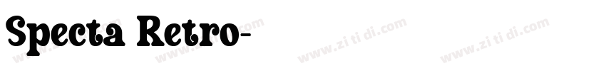 Specta Retro字体转换